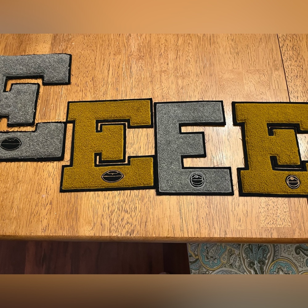 Vintage Emerson high school sports letters from 19 44–45